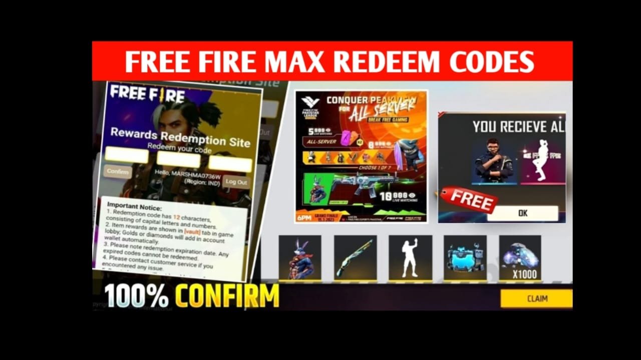 Free Fire Max Redeem Code